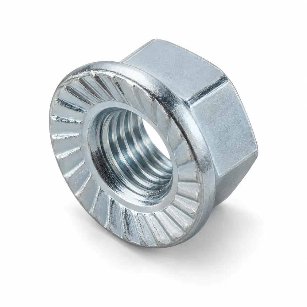 Nut with FLANSA AUTOBLOCABILA DIN 6923-8 M 8 ZA